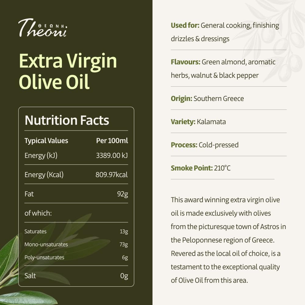 Theoni Extra Virgin Olive Oil (5 Litres TIN)