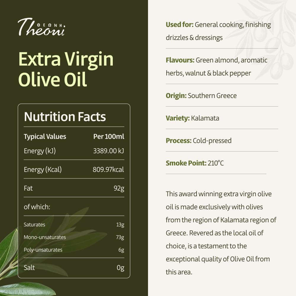Theoni Extra Virgin Olive Oil (2 Litres Plastic)